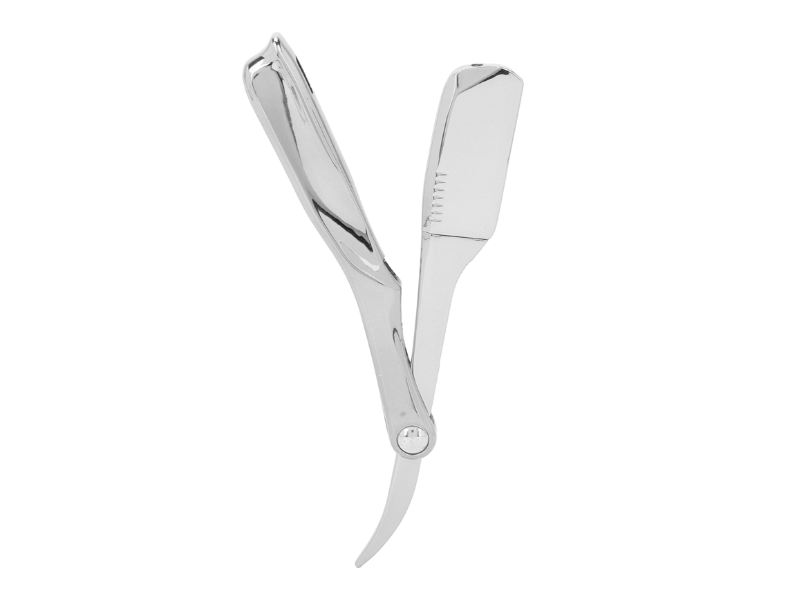 Navaja Recta Plegable Barber Para Afeitado Hombre Acero Inoxidable