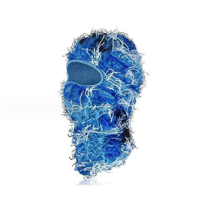 Balaclava Com Buraco Para Adulto, Máscara De Esqui Facial Completa, Malha Quente, À Prova De Vento Azul SUNNY SPACES