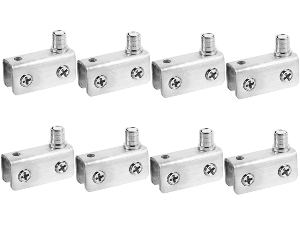 Dobradiças De Aço Inoxidável Para Portas Vidro 5 A 7 Mm Espessura.