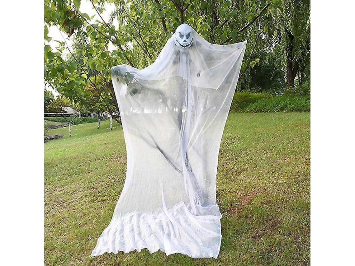 Decoração de Halloween 129 Polegadas Casa de Vento Fantasma Jardim Externo Surpresa