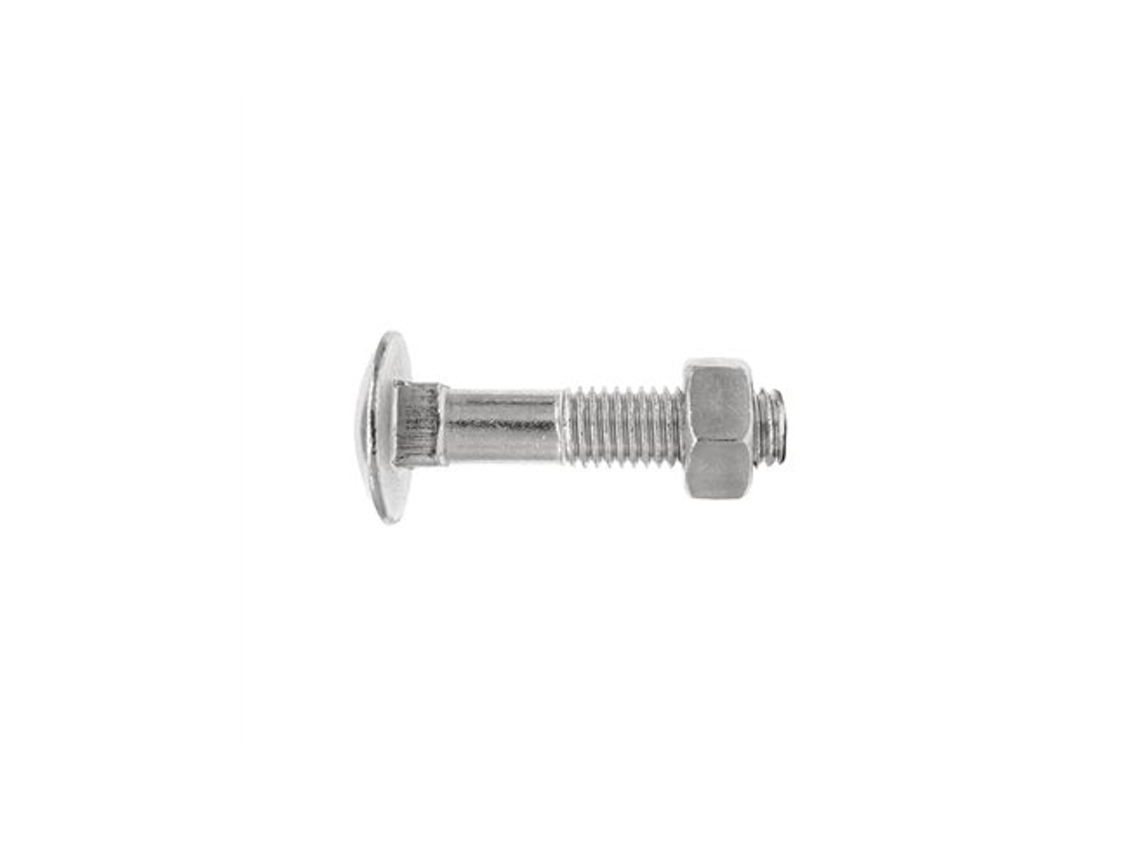 Caixa Com 200 Parafusos M6x60mm Din 603 Zincados Torfix