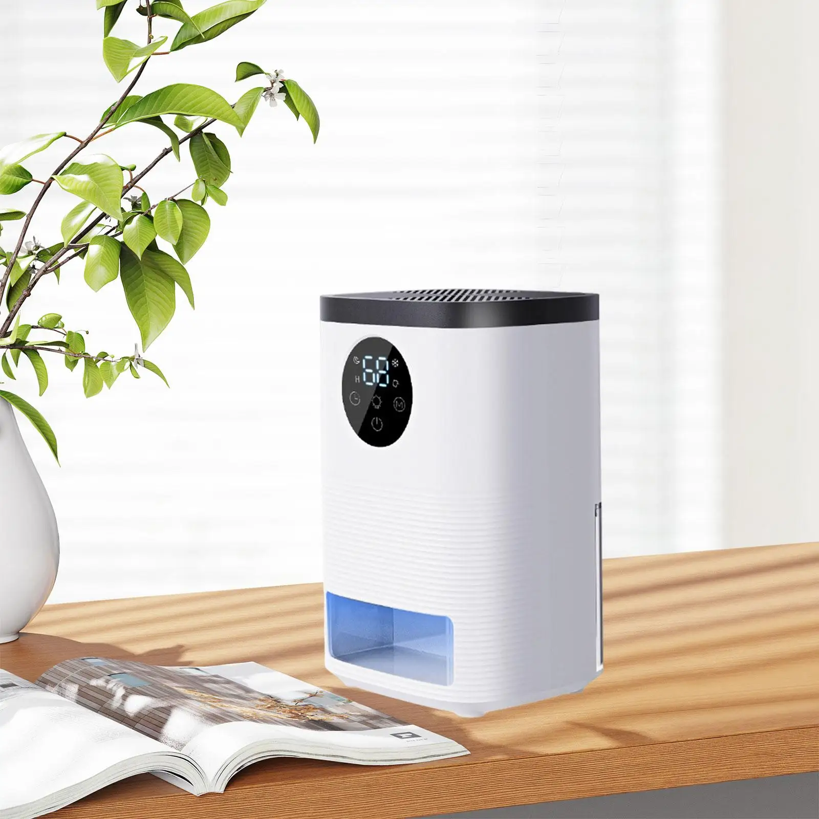 Umidificador de 600ml MDUG sem fio, recarregável com luz LED colorida