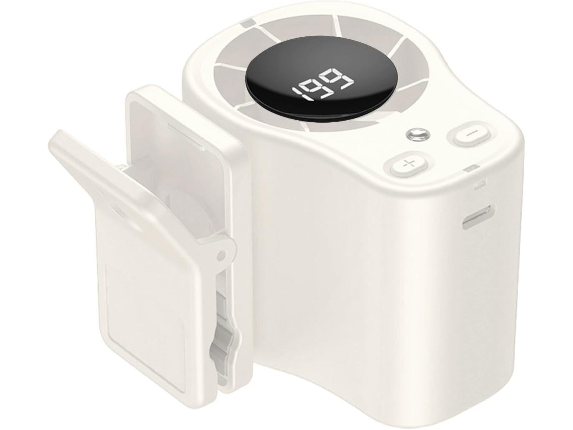 Ventilador Com Presilha, Ventilador Portátil Com Visor Led