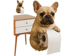 Distributeur D'essuie-tout Chien Support Pour Chien Porte-papier Toilette Murale - Support De Rangement Organisateur