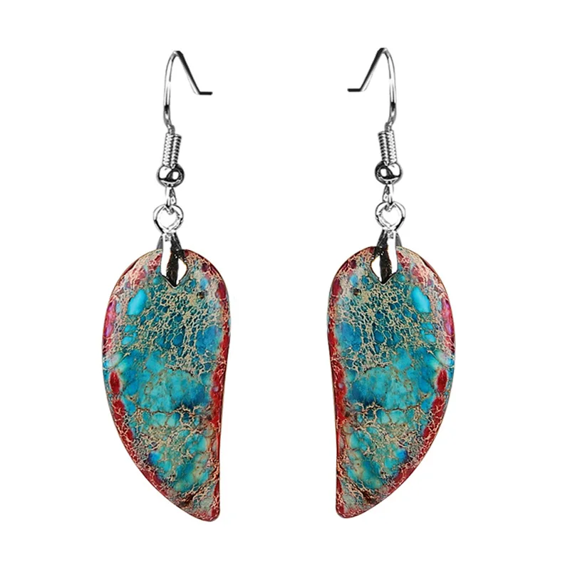 Estes Brincos De Pedra Imperial Possuem Um Poder De Cura Natural E São Uma Mistura Elegante De Cores, Perfeitos Para Criar Um Visual Sofisticado.