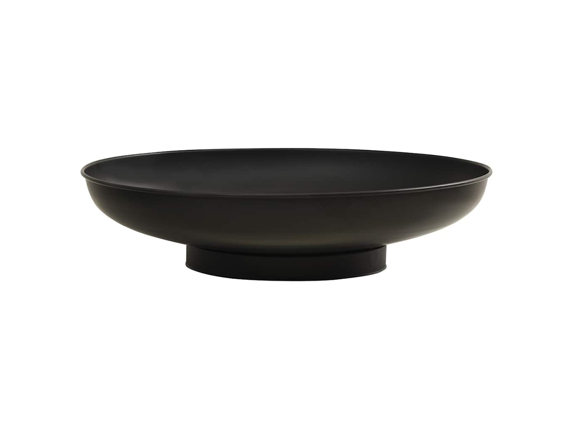 Fire Pit, Fire Pits Vidaxl Preto Aço (φ 80 X 20 Cm)