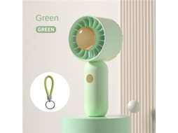 Mini Ventilador MDUG portátil, 3 velocidades, bateria de 505 mAh, para verão (verde)