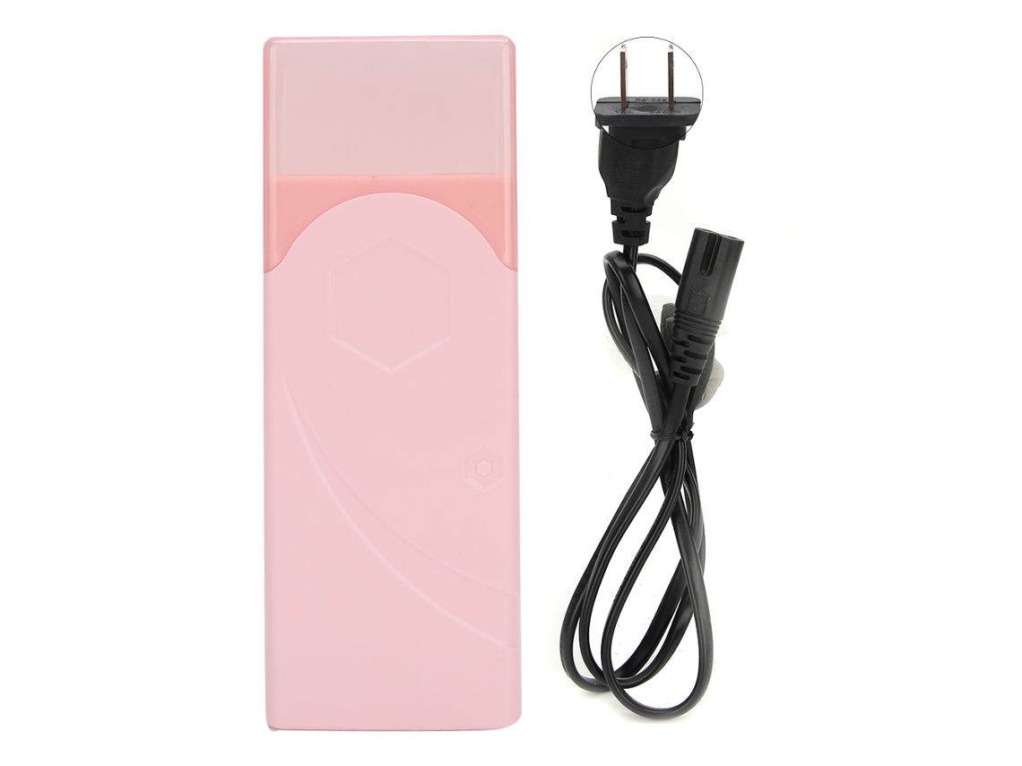 2026 calentador de Cera para Depilación Portátil 100g Máquina Depiladora para Manos Pies Piernas Rosa 110v Plug Ee.uu.