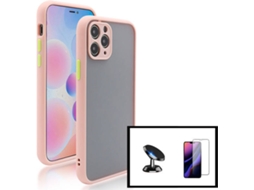 Kit Capa Anti Choque iPhone SE 2022 PHONECARE Rosa