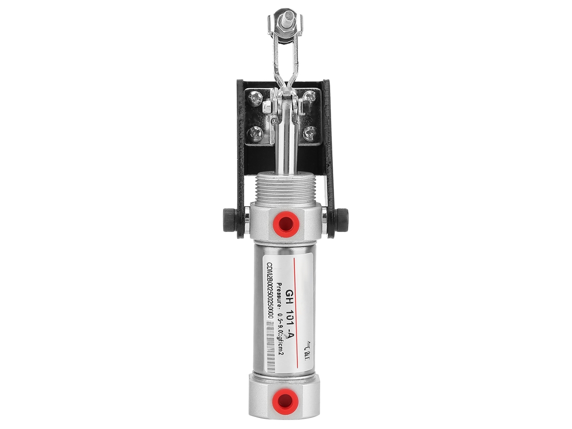 Grampo pneumático profissional para fixação com entrada de 1/8" e alavanca pneumática de 50 kg.