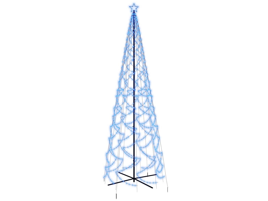 Christmas Cone Tree, Christmas Cone Trees Vidaxl Azul Aço (500 X 160 Cm)