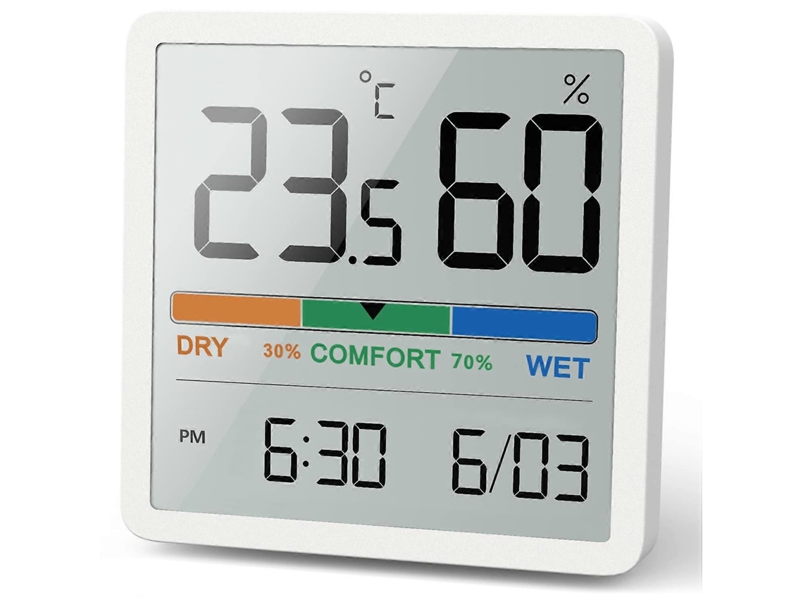 Termômetro Interno do Higrômetro, Tarifa de Mesa Digital com Monitor Temperatura e Umidade, Ambiente Medidor Umidade Preciso C GOKOCO