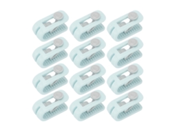 12pcs Grampos para Lençóis Antiderrapante Sem Agulhas Universal Fixador de Colcha Resistente em ABS Verde com MARCA