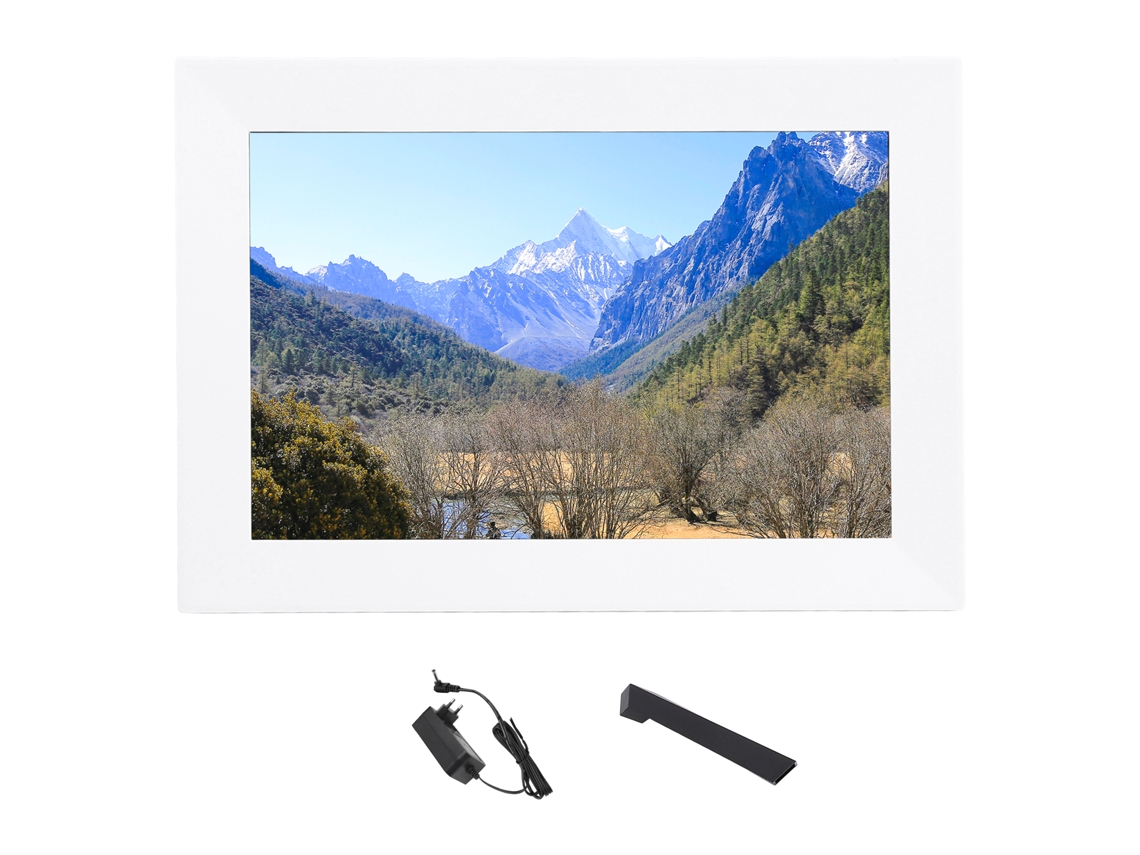 Quadro de Fotos Digital EOOCOO (tela Touch Ips, Rotação Automática)