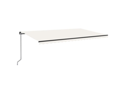 Toldo Retrátil Manual 500x300 Cm Cor Creme MAISON EXCLUSIVE