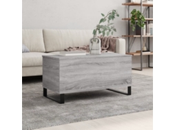 Mesa De Centro 90x44,5x45 Cm Derivados De Madeira Cinza Sonoma Lovely Home