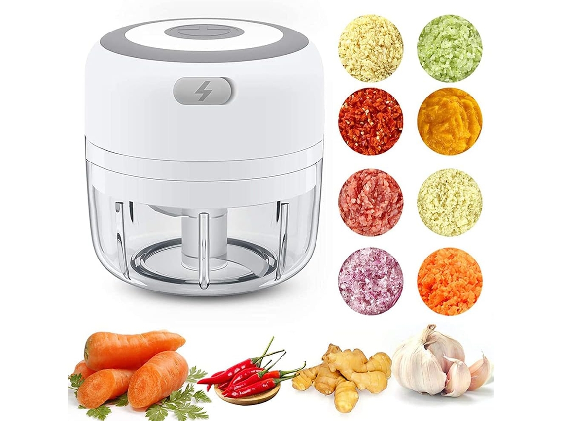 Mini Processador De Alimentos Vegetais, Alho, Moedor De Carne, Adequado Para Comida De Bebê Aquaforge (100 Ml, Branco)