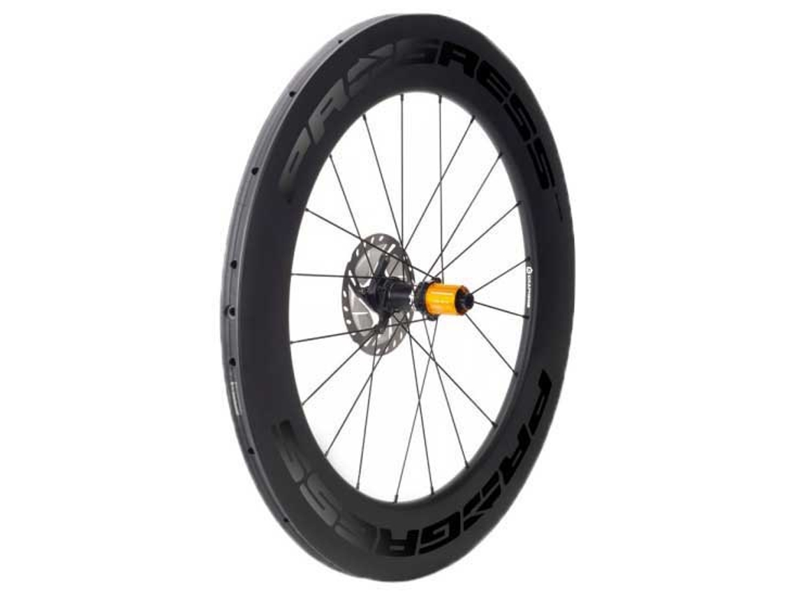 Roda Traseira Estrada Space Disc Tubular Preto 12 X 142 Mm / Campagnoloprogress