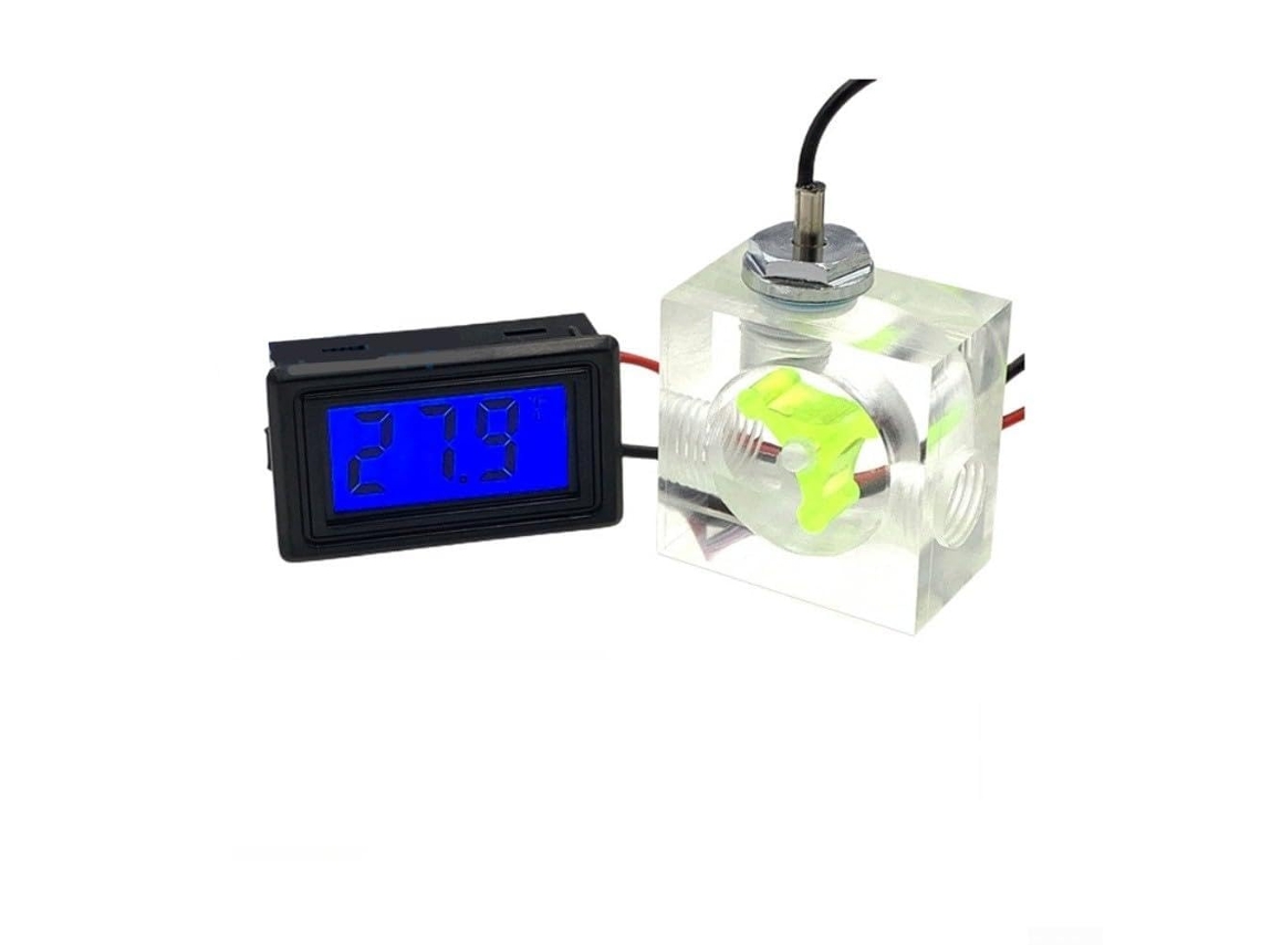 Kit De Termômetro E Medidor De Vazão Com Display Led, Com Visor Led