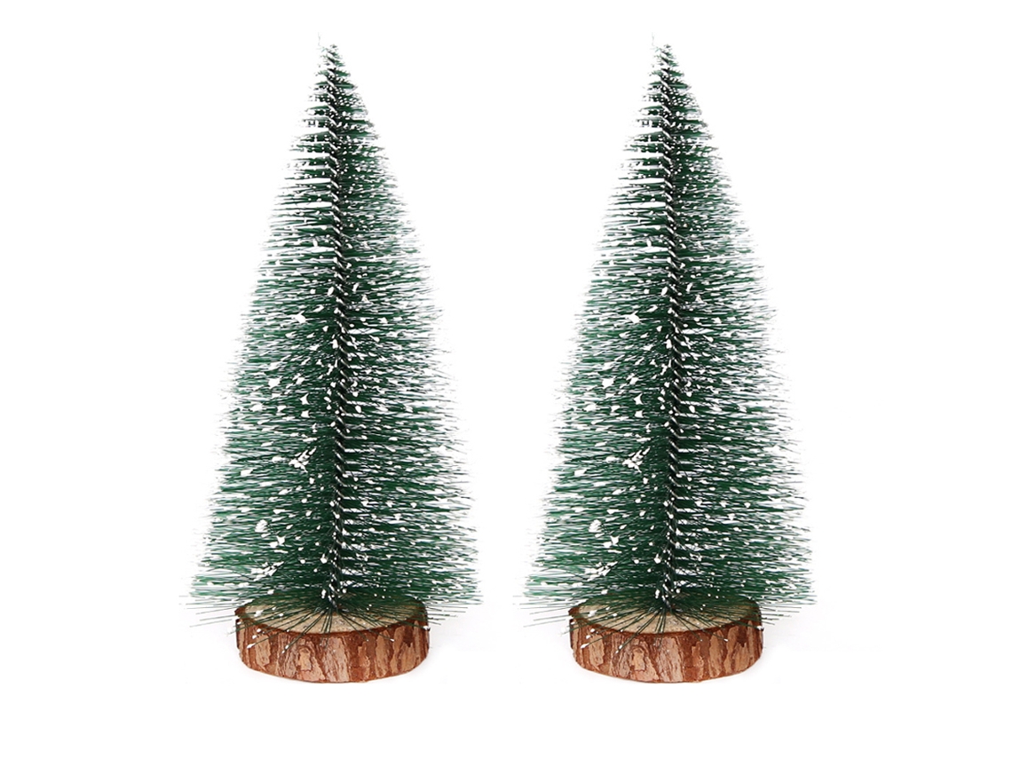 Mini Árvores de Natal Árvores com Base de Madeira Árvores de Mesa de Natal para Decoração de Natal para Cozinha Doméstica 35Cm