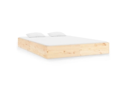 Bed Frame, Bed Frames Vidaxl Marrom Madeira (120 X 200 Cm)