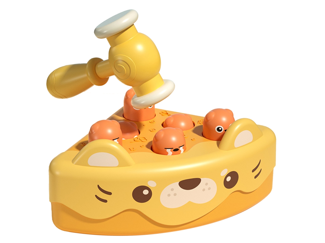 Ats brinquedo Interativo de Bater para Crianças Forma de Pastel Martelo Macio Educativo Bonito para Bebês de 1 a 2 Anos Tipo 1