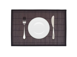 Individuais De Mesa Bambu 6 Pcs 30x45 Cm Castanho-escuro