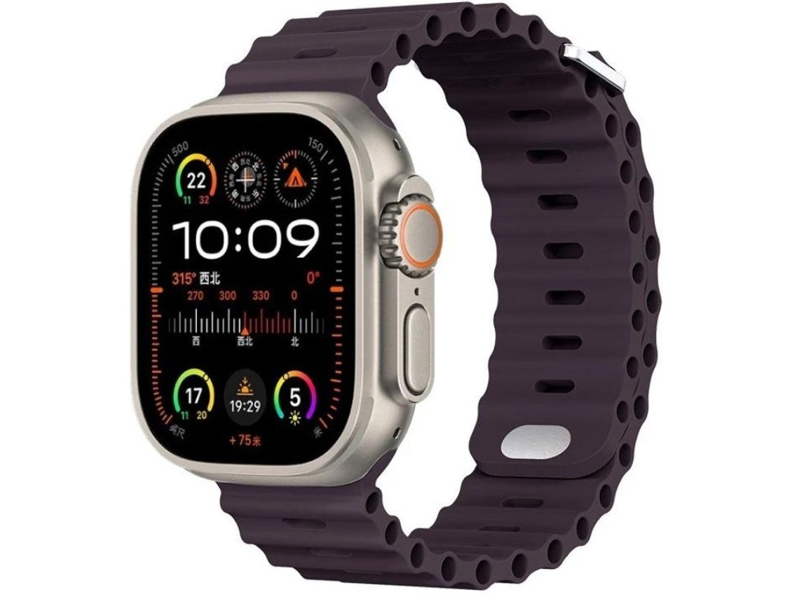 Pulseira ORYSIN Ocean Waves para Apple Watch Series 2 38mm Roxo Design Resistente e Elegante