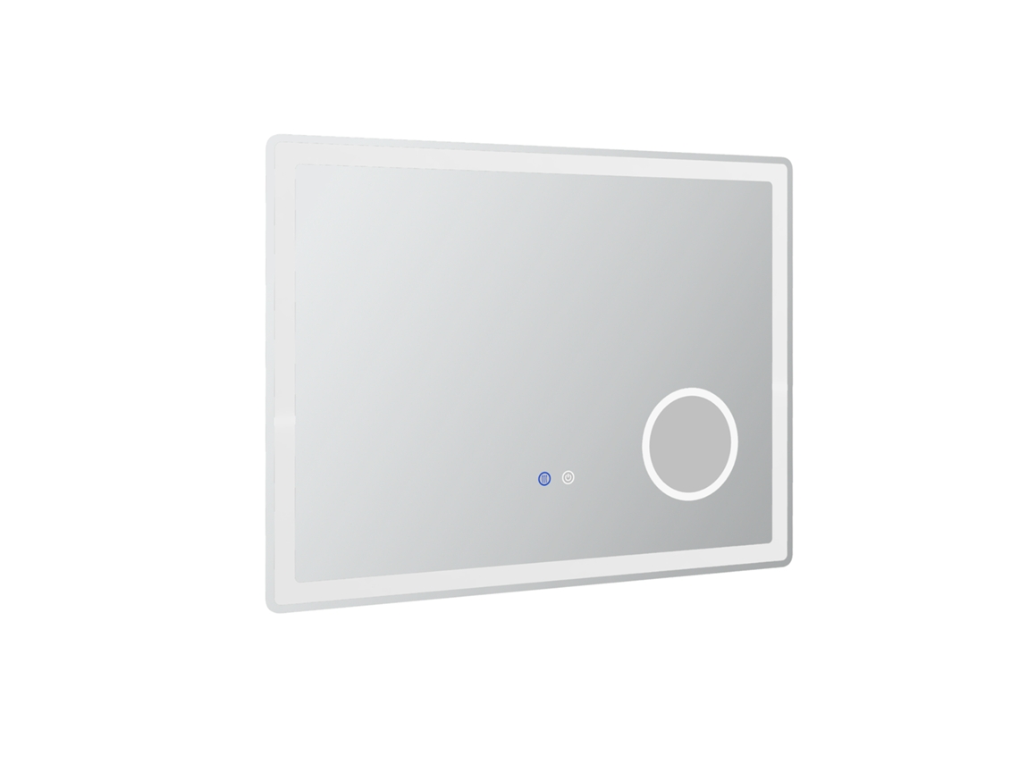 Espelho Banheiro Led 3x Touchscreen 80x60cm Antiembaçante VELTRIX