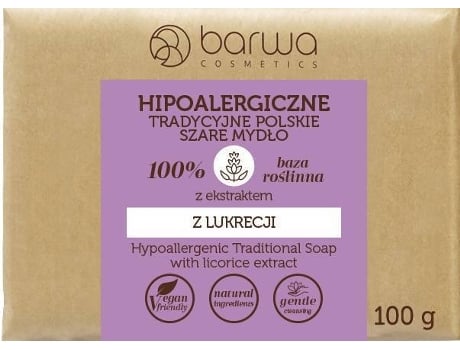 Sabonete BARWA Hypoallergenic Color Traditional Polish Gray  (100g)