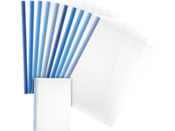 Pasta Plástica Para Documentos A4, Pacote Com 10 Unidades, Capacidade Para 60 Folhas, Estampa Oceânica, Ideal Para