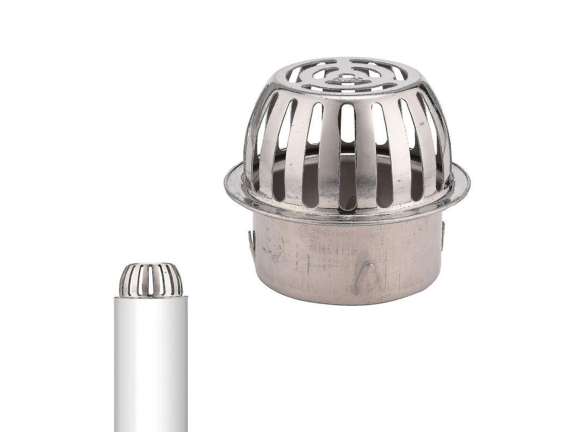 Protetor De Canos De Chuva Em Aço Inoxidável 304 Anti-obstrução Com Fixação Segura Para Drenos E Pipes De 50mm A 110mm