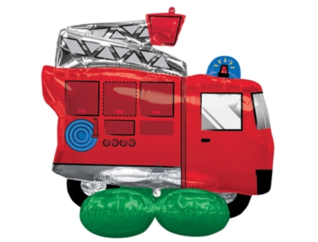 Balão LIRAGRAM ESPAÑA Alumínio Gigante Caminhão De Bombeiros Airloonz