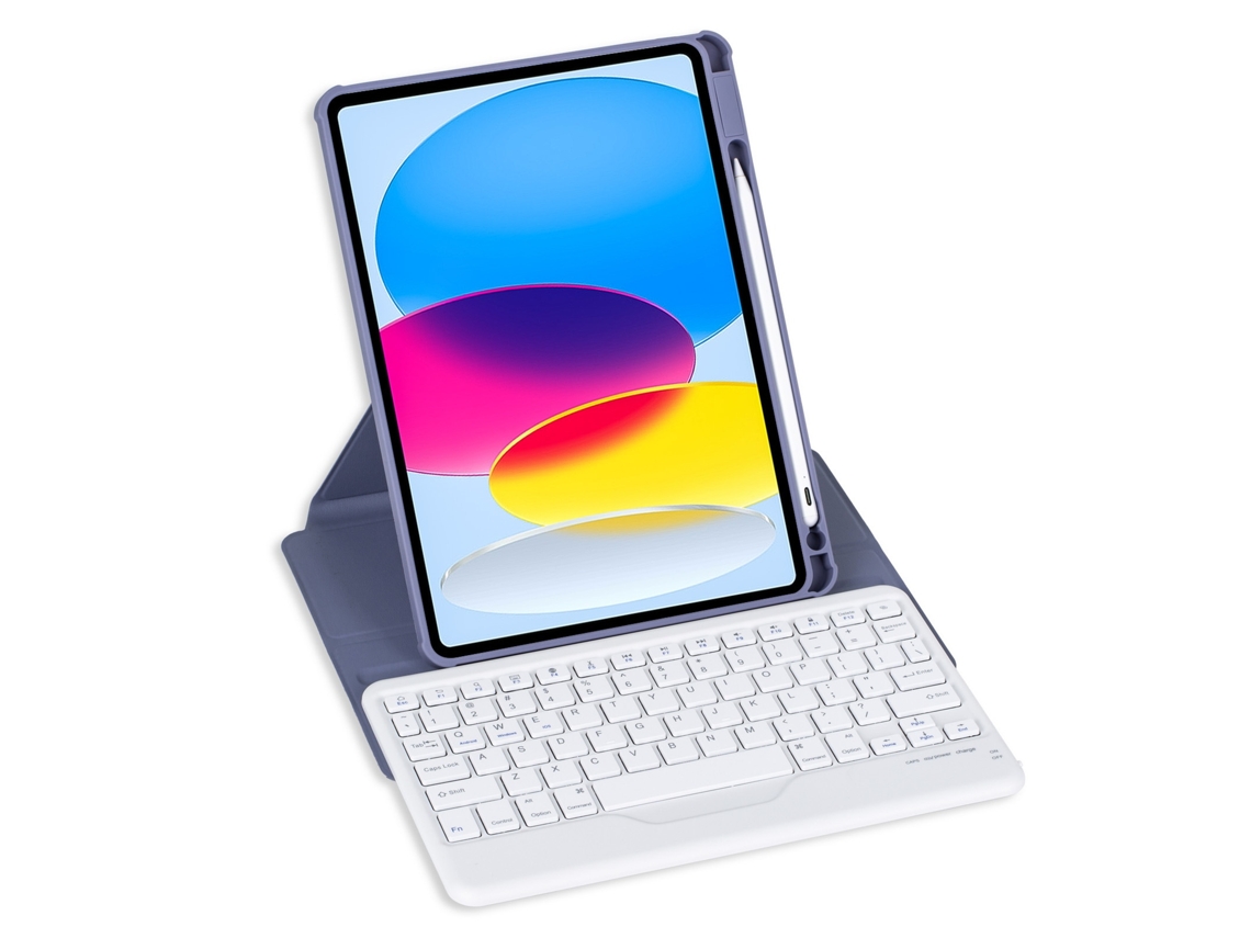 Lurelia Capa Com Teclado Bluetooth Para Ipad Pro 10.5 Com Retroiluminação Colorida E Giratória 360
