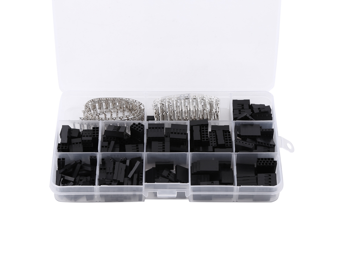Kit De Conector Jumper Pin Socket Laxiscreed Com 420 Peças De Crimpagem Masculina E Feminina