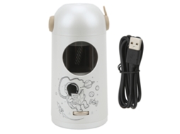 Apontador de lápis elétrico automático ajustável e recarregável Slowmoose Smart Stop, branco
