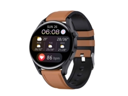 Relógio Inteligente Fala Função Atividade Física Tracker Informação Lembrete Hr Sono Monitor Ip67 Água Resistente Yizhood (marrom)