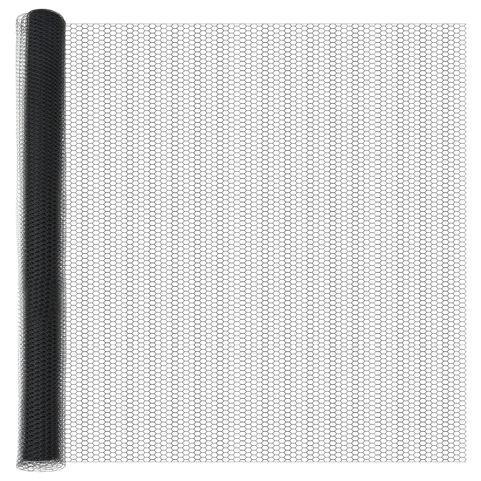 Conjunto 1 Cerca Hexagonal Vidaxl Cinzento Pvc (1,5 X 50 M)