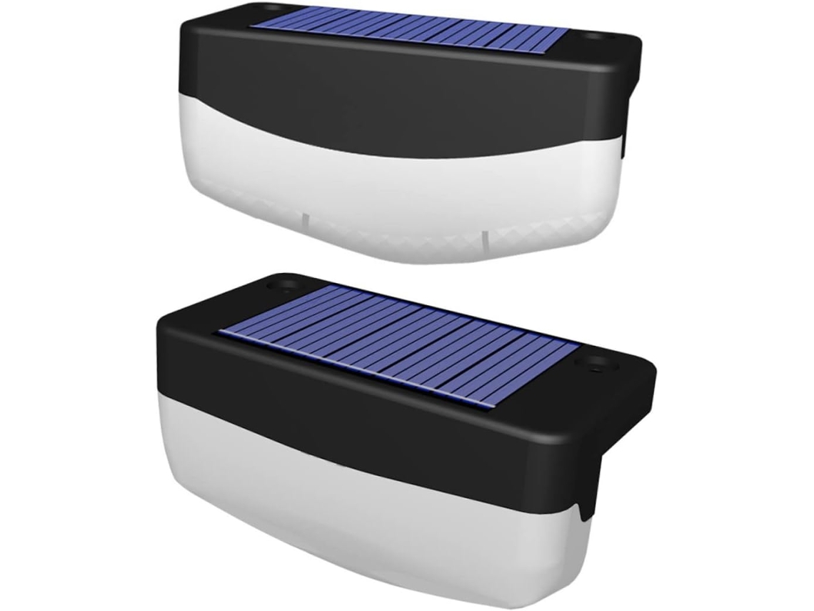Luzes Solares Impermeáveis Para Escadas Externas, Terraços E Jardins. Fácil Instalação. Gokoco