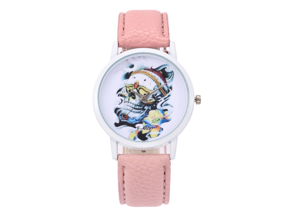 Reloj De Pulsera De Cuarzo Casual Zhoulianfa Para Mujer Con Dial Redondo Rosa