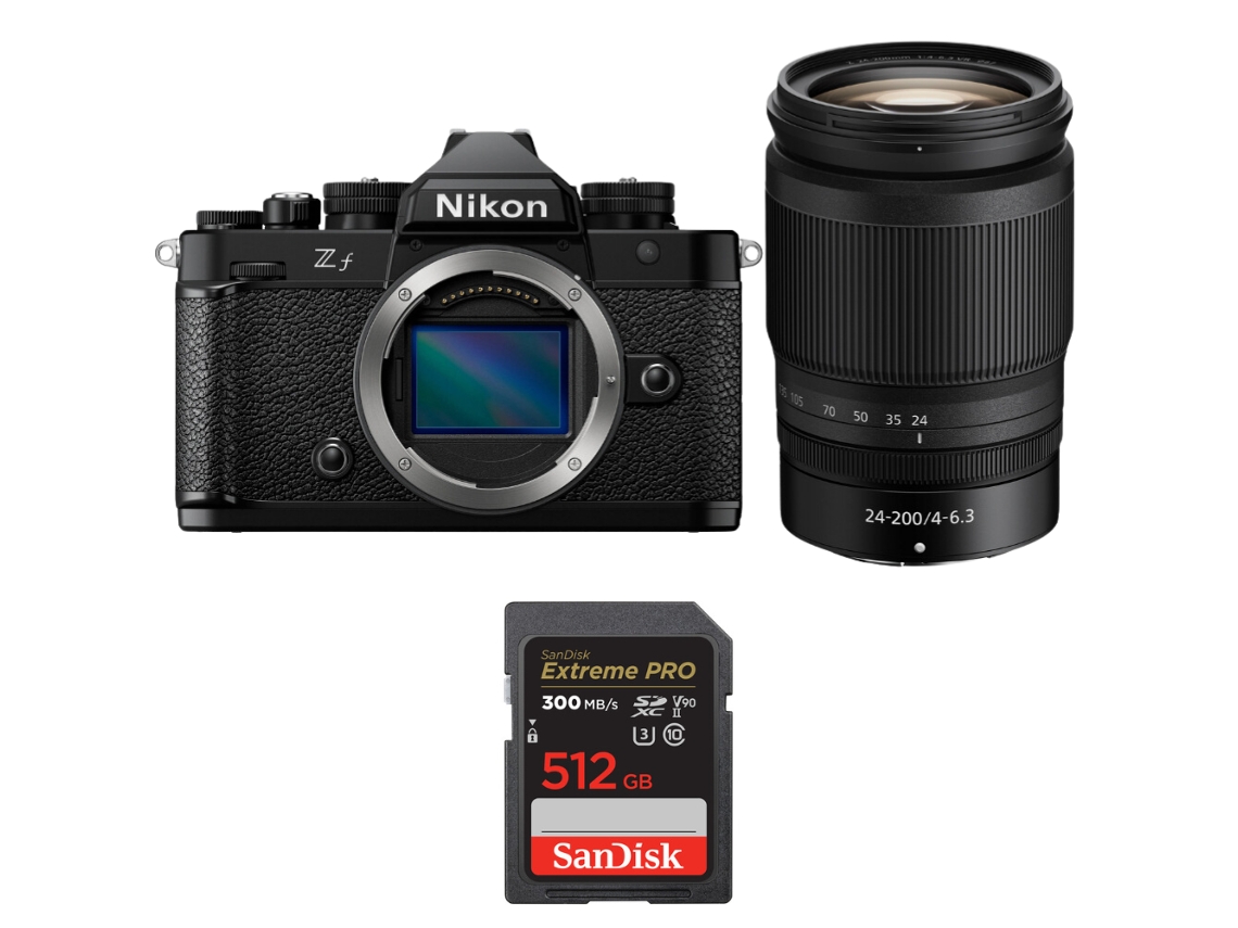 Zf + 24 200mm F/4 6.3 Vr + 1 Sandisk 512gb Uhs ii 300mb/s + Ebook “20 Dicas para Fotos Que Impressionam” NIKON