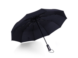 Guarda chuva automático plegável com 10 nervuras resistente ao vento S/MARCA