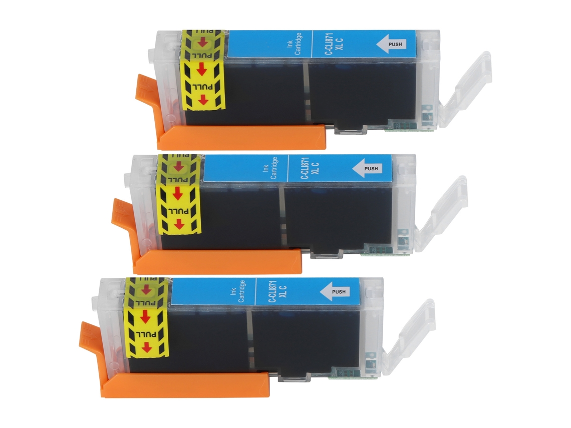 3 Peças de Cartucho de Tinta 13ml Caixa Colorida para Impressoras Canon Pixma Inkjet