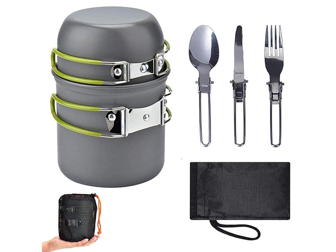 Conjunto de Utensílios de Cozinha para Camping, Portátil