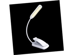 Luminária De Leitura Led Recarregável Via Usb Com Clipe, Ajuste
