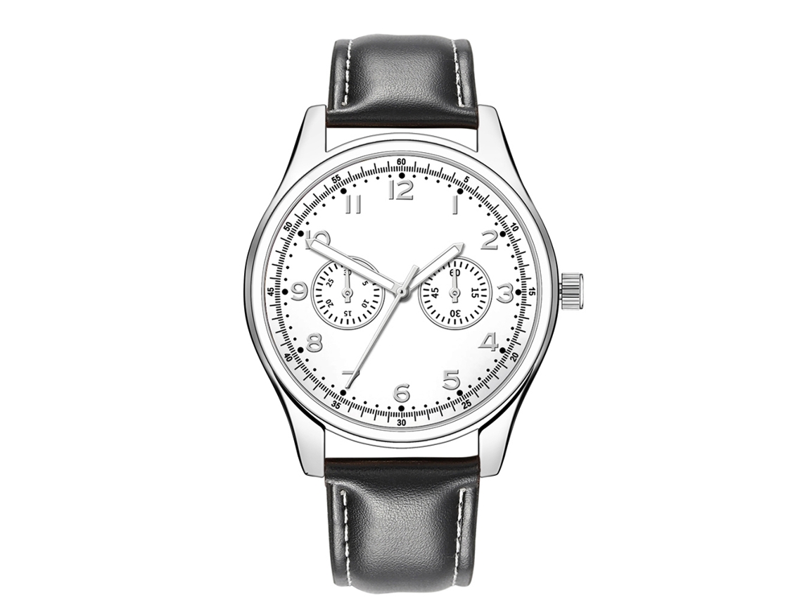 Relógio de quartzo clássico moderno, estilo casual, masculino, pulseira decorativa, presente (04)