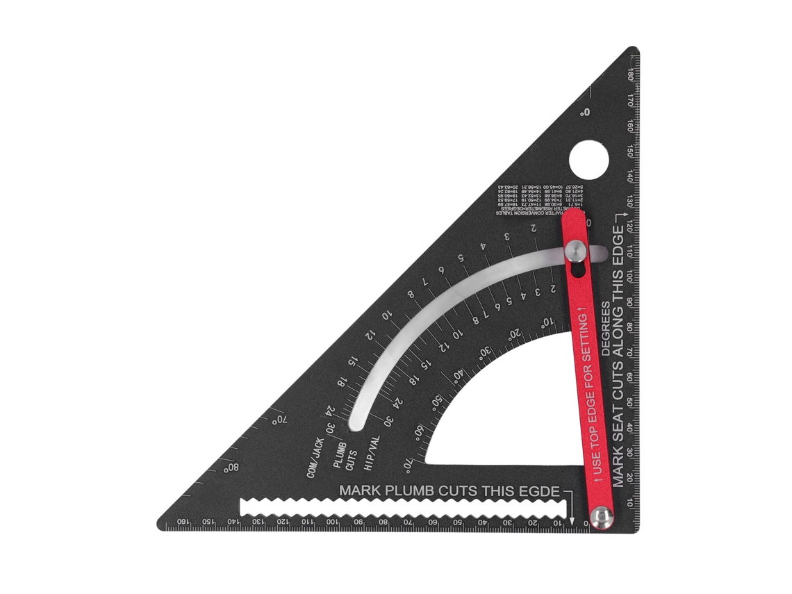 Régua Triangular De Carpintaria Com Goniômetro Ajustável Régua Quadrada Ângulo Retângulo Ferramenta De Layout