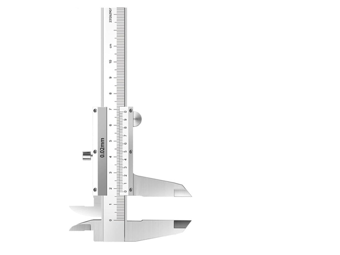 Paquímetro Richvibe Vernier 100mm Em Aço Carbono, Pequeno E Portátil,