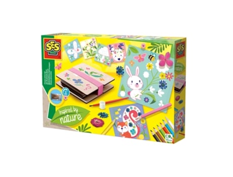 Jogo Criativo SES Arte com Flores Secas Inspired By Nature  Hobby 14034 (Idade Mínima Recomendada: 5 anos)