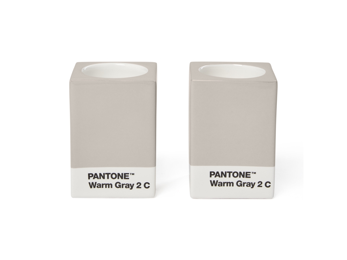 Suporte velas CD PANTONE cinza quente 2C
